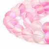 Synthetic Moonstone Beads Strands G-E573-01B-26-3