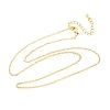 Brass Cable Chain Necklaces X-NJEW-K123-05G-2