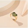 Adjustable Zinc Alloy and Enamel Cuff Rings FS-WG1B4E2-05-1