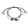 Gemstone & Nylon Thread Adjustable Multi-strand Bracelets BJEW-MZ00238-3