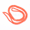 Baking Paint Transparent Glass Bead Strands GLAA-S031-4mm-27-2