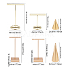 4 Sets 4 Styles Metal Earring Display Stand Sets EDIS-FG0001-37-2