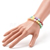 Opaque Acrylic Beads Stretch Bracelet Sets for Kids BJEW-JB06406-9