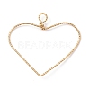 Copper Open Back Bezel Pendants PALLOY-JF01151-03-2