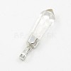 Natural Crystal Point Pendants X-G-G596-17E-P-3