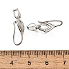 925 Sterling Silver Clear Cubic Zirconia Ice Pick Pinch Bails STER-R011-06P-3