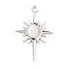 Rack Plating Brass Pendant Cabochon Settings KK-E067-29P-2