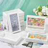Foldable Paper Drawer Boxes with Clear Plastic Cover CON-WH0095-68A-03-5
