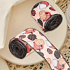 Pumpkin Pattern Polyester Ribbon OCOR-WH20003-66-7