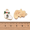 Christmas Theme Alloy Enamel Pendants FIND-M039-01H-3