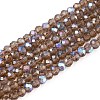 Electroplate Glass Beads Strands EGLA-A044-T2mm-L16-1