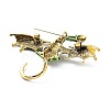 Dragon Alloy Rhinestone Brooches LS-JEWB-K018-14AG-02-2