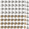 12 Bags 2 Colors Zinc Alloy Decorative Rivets FIND-FG0005-52A-1