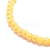 7Pcs 7 Color Candy Color Round Acrylic Beaded Stretch Anklets Set AJEW-AN00488-5