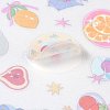 2Pcs 2 Styles PET Self-Adhesive Stickers STIC-P011-A06-2