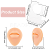 Soft Silicone Mouth Flexible Model Body Part Displays with Acrylic Stands ODIS-WH0002-22-2