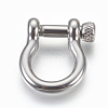 304 Stainless Steel Screw D-Ring Anchor Shackle Clasps STAS-E446-28A-P-1