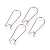Tarnish Resistant 304 Stainless Steel Hoop Earrings Findings Kidney Ear Wires STAS-L216-22B-P-1