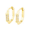 Rack Plating Brass Micro Pave Clear Cubic Zirconia Hoop Earrings for Women EJEW-P278-02G-1