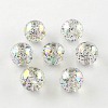 Round AB Color Transparent Acrylic Beads TACR-D005-10mm-06-1