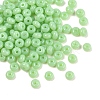 Imitation Jade Glass Seed Beads SEED-Q038-01E-1