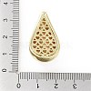 Rack Plating Brass Micro Pave Clear Cubic Zirconia Pendants KK-H474-18G-08-3