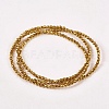 Electroplate Non-magnetic Synthetic Hematite Beads Strands G-J169B-2mm-04-2
