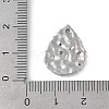 Brass Micro Pave Clear Cubic Zirconia Pendants KK-Z075-13P-3