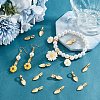 50Pcs Alloy Glue-on Flat Pad Bails FIND-PH0020-14-5