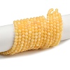Natural Yellow Jade Bead Strands LS-G-K121-01-4mm-4