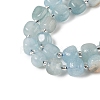 Natural Aquamarine Beads Strands G-A254-A01-01-4