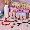 Braided Waxed Cotton Thread Cords Macrame Pouch Necklace Making AJEW-SW00022-12-4