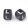 Opaque Horizontal Hole Acrylic Beads X-SACR-N002-01-2