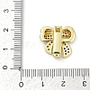 Brass Micro Pave Cubic Zirconia Slide Charms KK-D317-132G-3