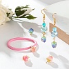 10Pcs 5 Colors Handmade Flower Pendants KY-LS0001-06-6
