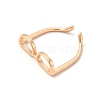 Brass Glasses Frame Open Cuff Ring for Women RJEW-F140-140KCG-3