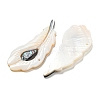 Natural Freshwater Shell & Black Lip Shell & Paua Shell & Natural White Shell Big Pendants BSHE-G034-01-2