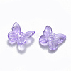 Transparent Spray Painted Glass Charms GLAA-T016-21B-2
