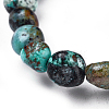 Natural Turquoise Bead Stretch Bracelets X-BJEW-K213-64-5