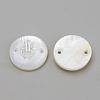 Freshwater Shell Links connectors SHEL-Q009-004P-2