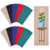 20Pcs 5 Colors Cotton Aida Cloth Bookmarks for Cross Stitch Making AJEW-GL0003-01-8