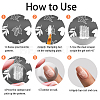 Stainless Steel DIY Nail Art Templates MRMJ-WH0092-033-4