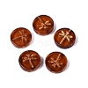Baking Paint Transparent Glass Beads DGLA-N018-30E-1