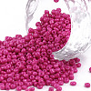 Baking Paint Glass Seed Beads SEED-S001-K24-1