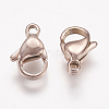 Ion Plating(IP) 304 Stainless Steel Lobster Claw Clasps STAS-P185-11-RG-2