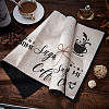 Coffee Theme Cotton and Linen Cup Mats AJEW-WH0201-017-5