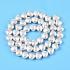 Transparent Spray Painted Glass Beads Strands GLAA-N001-34-3