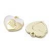 Rack Plating Alloy Enamel Pendants PALLOY-F311-10G-2