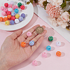 60Pcs 10 Colors Opaque Acrylic Beads OACR-GO0001-06-3