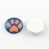 Half Round/Dome Dog Paw Print Photo Glass Flatback Cabochons for DIY Projects X-GGLA-Q037-12mm-08-2